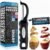 Zulay Kitchen Premium Vegetable Peeler for Kitchen – Swivel Peeler with Razor Sharp Stainless Steel Blades & Strong Ergonomic Handle – Dishwasher Safe, Easy To Use with Blemish Remover – Black
