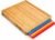 Bamboo Cutting Board Set with 6 Color Coded Flexible Mats Food Icons, BPA-Free Non Slip Easy Clean Cutting Boards for Kitchen with Holder, Dishwasher Safe, Meal Prep & Serving, Large | Cooler Kitchen