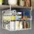 PowerKing Under Shelf Storage Baskets, Foldable Metal Wire Rack Basket, 2 Pack, White | Carbon Steel, Wire Mesk Design, Organizer for Kitchen Cabinets Pantries Bookshelves Desk, Space-Saving Storage Solution