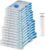Amazon Basics Vacuum Storage Bags for Clothes, Compression Space Saving Storage Bags with Hand Pump, Reusable, Heavy-Duty Seal Protection, Multiple Sizes, White, 15-Pack