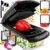 Fullstar Pro Original Vegetable Chopper Kitchen Prep Tool | 2 in 1 Veggie Slicer, Onion & Fruit Cutter with Sharp Stainless Steel Blades & Container, All-in-One Food Prep Tool (Black)
