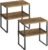Kitchen Cabinet Organizer Shelf Set of 4, Sturdy Kitchen Counter Shelves with Metal Legs, Stackable Expandable Wood Spice Rack Pantry Cupboard Dish Mug Cup Storage Organizer Shelf, Rustic Brown