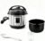 Simple Deluxe Electric Pressure Cooker 3Qt, 10 Presets Instant Multi Cooker, Olla de Presion Nonstick Pot 3 Quarts for Slow Cook, Rice Cook, Steam, Sauté, Canning, Yogurt Maker, Warm, Silver and Black