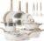 CAROTE 21pcs Pots and Pans Set, Nonstick Cookware Sets, with Egg Pan | Induction Kitchen Cooking Set, Durable, Easy Food Release, Fast & Even Heating, with Frying Pan