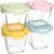 Borosilicate Glass Soup Containers with Lids, 4 Cup/32 oz, 4 Pack | Microwave Dishwasher Oven Freezer Safe | Airtight Leak Proof | Food Grade | Square Soup Meal Prep | Lunch | Food Storage Set