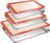 M MCIRCO Baking Sheet with Cooling Rack, Baking Mat Set, Set of 9 | Stainless Steel Cookie Pan with Cooling Rack, 3 Sheets + 3 Racks + 3 Mats, 10/12/16 Inch, Baking Pan, Easy Clean