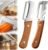 2026 Upgrade Vegetable Peeler and Julienne Peeler Set, Stainless Steel Vegetable Peelers for Kitchen with Wood Handles and Bottle Opener, 2-Pcs Multifunctional Vegetable Peeler Set