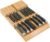 Utoplike In-Drawer Knife Block Bamboo Drawer Organizer, 12 Knives Holder | Steak Knife Holder, Fit 12 Knives, 1 Sharpening Steel (Knives & Sharpening Steel Not Included), Kitchen Drawer Organization