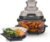 Ninja Crispi Glass Air Fryer, 4-in-1, Stone, FN101ST | Max crisp, bake, air fry, recrisp, 450F max, 4 Qt and 6 Cup containers, PFAS-free glass