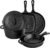6 Piece Pre-Seasoned Cast Iron Cookware Set – Incl. 5QT Dutch Oven with Lid, 8” and 10.25” Cast Iron Skillets, 10.5” Round Griddle, and a Square Grill Pan for Kitchen, Stovetop, & Camping