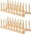 Bamboo Dish Drying Rack-2 PCS Pot Lid Plate Rack Organizer Holder for Cabinet-Cutting Board Organizer for Dish, Pot Lid, Bowl, Cup, Cutting Board