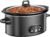 NEWBULIG Slow Cooker 8 Quart, Large Slow Cooker, Ceramic Nonstick Coating, 3 Adjustable Temp Multi Cookers with Dishwasher Safe Stoneware Pot & Tempered Glass Lid, 35in Tangle Free Cord Wrap, Black