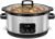 Chefman Slow Cooker 7 Quart, Large Family Size Programmable Digital Slow Cooker with 24-Hour Timer, Low, High & Warm Settings, Ceramic Crock, Tempered Glass Lid, Dishwasher-Safe, Stainless Steel