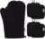 Oven Mitts and Pot Holders Sets,6 Pcs Oven Mitts and Potholders with Recycled Cotton High Heat Resistant Extra Thick Long Oven Mitts for Cooking(Black)