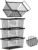 Enhanced Leak-Proof Bottom, Freezer Organizer Bins for 7 Cu.Ft,4 Pack | Stackable Chest Freezer Organizer Bins, Baskets with Handles, Leak-proof Wire Storage Container Baskets for Sort Frozen Meats