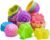 R HORSE Mini Size Silicone Molds, 2 inch Multi Flower Shapes Baking Cups | Non-Stick Muffin Liners, Reusable Wrapper Molds, Ideal for Donut, Puddings, Dessert, Oven Microwave Dishwasher Safe, 42 Pack