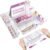 14 Pcs Clear Drawer Organizer, Adjustable Drawer Storage Box, 3-Size Desk Drawer Organizer, Acrylic Storage Bins for Makeup, Cosmetic, Kitchen Utensils, Bedroom Dressers Tool Organizer for Gadgets