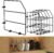 Baking Sheet Organizer Set of 6，17″x13″ Vertical Tray Dividers for Kitchen Cabinets，Black Metal Cabinet Divider，Metal Wire Storage for Pans, Baking Trays and Cookware