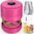Mason Jar Vacuum Sealer Kit, Electric Sealer for Wide and Regular Mouth Mason Lids, Canning Vacuum Sealer Mason Jar, Automatic Vacuum Sealer Machine for Food Storage – Rose Red