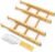 SpaceAid Bamboo Drawer Dividers with Inserts and Labels, Kitchen Adjustable Drawer Organizers, Expandable Organization for Home, Office, Dressers, 4 Dividers with 9 Inserts (17″-22″ Natural)