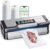 95kPa Vacuum Sealer Machine with AquaLock Technology, Dual-Pump Automatic Food Sealer for Dry & Moist Foods, Double Heat Seal, Built-in Cutter, Bag Storage & Accessory Hose,2 Bag Rolls,Stainless Steel