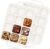 Vinino Silicone Brownie Pans with Dividers, 2 Pack with Metal Frame | 12 Cup Cream Baking Mold Set for Batch Baking, Family Desserts, Brownies, Mini Loaves & Muffins, Easy Release Silicone Design