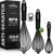 Whisks For Cooking Up To 500°F Silicone Whisk tool Non-Scratch | 500 °F Heat Resistant,Heavy Duty,Non-Scratch Balloon Kitchen Wisking Wisk tool Set, for Blending, Dishwasher Safe