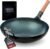 YOSUKATA 14” Round Bottom Carbon Steel Wok Pan – Blue Pre-Seasoned Pow Wok for Stir Fry, BBQ & Camping – Traditional Japanese & Chinese Cookware – Compatible with Gas Stoves & Open Fire Only