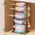 LAMU Pots and Pans Organizer Under Cabinet, 5 -Tier Dual-Pillar Design | Adjustable All-Metal Rack Stores Pots, Pans And Lids in Cabinets, on Countertops or Under Sinks, Holding Up to 55 Lb Black