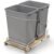 Rev-A-Shelf Double Pullout Trash Can w/Soft-Close Slides, 14.5″ Min Opening | Large Capacity Garbage/ Recycling Waste Bins for Under Kitchen Cabinets, Heavy Gauge Wire Construction, 54WC-1835SC-17-1