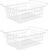 Orgneas 17.5″ Chest Freezer Organizer Bins Deep Freezer Basket Storage Rack Bins Metal Wire Baskets Large Size 2Pcs