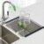 Seropy Roll Up Dish Drying Rack Over the Sink Drying Rack for Kitchen Counter, Rolling Dish Rack Over Sink Mat, Foldable Dish Drainer Stainless Steel Rack Kitchen Organization Gadgets 17.5″x11.8″