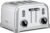 Cuisinart Toaster, Extra-Wide Slots, Stainless Steel, 4-Slice | Bagel, pastry & bread toaster with defrost/reheat functions, 6-setting browning dials & a slide-out crumb tray, CPT-180P1