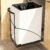 Pull Out Trash Can Under Cabinet Trash Can Organizer with Soft Close Rail Adjustable Cabinet Trash Can Pull Out Kit Under Sink Slide Out Shelf(Bin Not Included), Fits 7-13 Gallon
