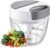 SUSTEAS Manual Food Chopper Pull Chopper with String, Garlic Mincer 650ml | Vegetable Cutter with String Garlic Mincer Onion Cutter for Veggies, Ginger, Salad, Fruits, Nuts, Herbs, etc, Gray