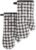KITCHENAID Gingham Oven Mitt 2-Pack Set, Matte Black, 7″x13″