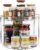 LAMU 2 Tier Lazy Susan Turntable Organizer 9.25” Rotating Spice Rack Organization for Cabinet, Kitchen, Pantry, Countertop, Bathroom, Vanity, Medicine Cabinet Organizer, Clear