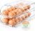 SMRCAD 24-Egg Dispenser with Silicone Bumpers, Auto-Rolling, Stackable | BPA-free food-grade PET | Stackable with lid | Built-in handle | Fits Large to Jumbo Eggs | Hand wash only