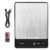 Food Scale – Rechargeable Digital Kitchen Scale 33lb, 1g/0.05oz Precision, Type-C, Stainless Steel, Grams/Ounces, LCD Display, for Cooking/Baking/Meal Prep (Ash Silver)