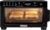 Gourmia Toaster Oven Air Fryer – 4 Slice Capacity, Single Door, Digital Display, Air Fry, Toast & Dehydrate, Convection Cooking, Fits 8” Pizza, 3 Rack Positions, Dishwasher-Safe Trays, Black