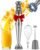 KOIOS Immersion Blender, 1000W Anti-scratch 3-in-1 Hand Blender, Upgraded 12 Speed Stainless Steel Blade Stick Blenders with Turbo Mode, Whisk and Milk Frother, Non-BPA