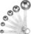 Measuring Spoons, Premium Heavy Duty Stainless Steel Measuring Spoons Cups Set, Small Tablespoon with Metric and US Measurements, Set of 6 for Measuring Dry and Liquid Ingredients