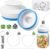 Upgraded Mason Jar Canning Sealer Kit – Sealer Set with Hoses Compatible with FoodSaver Vacuum Sealers – For Wide Mouth and Regular Mouth Jars (White)