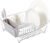 Dish Drying Rack & Cutlery Holder 2 Piece Set – Compact Sink-Fitting Dish Drainer with Rubberized Undercoating, Space-Saving Kitchen Organizer for Plates, Cups, Bowls & Utensils in Sink, Silver