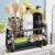 Sponge Holder for Kitchen Sink, Kitchen Sink Caddy with Suction Cup, Sink Organizer Rack for Kitchen Accessories, 304 Stainless Steel Dish Scrubber Holder Self Draining for Sponge, Soap, Dish Brush