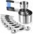 Magnetic Measuring Cups and Spoons Set, Stainless Steel, 14 Pcs | Food-grade 304 construction, strong N45 magnets, double-sided spoons, leveler included, for baking and cooking