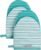 KitchenAid Albany Mini Oven Mitt 2-Pack Set, Aqua Sky, 5.5″x8″