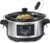 Hamilton Beach Portable 6 Quart Set & Forget Programmable Slow Cooker | Temperature Probe | Lid Lock For Easy Travel | Dishwasher Safe Crock & Glass Lid | Stainless Steel | 33969AG