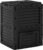 Outsunny Garden Compost Bin, 80 Gallon Large Capacity Composter, Black | Outdoor Use, Fast Create Fertile Soil, Aerating Box, Easy Assembly
