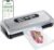 Vacuum Sealer Machine with AirLock ProSeal System, 10-in-1 Vacuum Sealer for Food, Moist/Dry Sealing Modes, Compact Design with Digital Timer, Built-in Cutter & Roll Storage, Silver-Grey